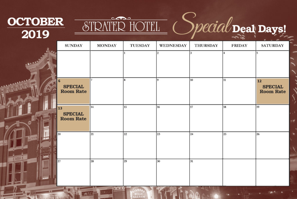 Strater Calendar Graphics October