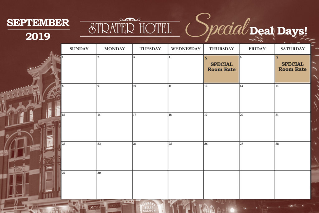 Strater Calendar Graphics September
