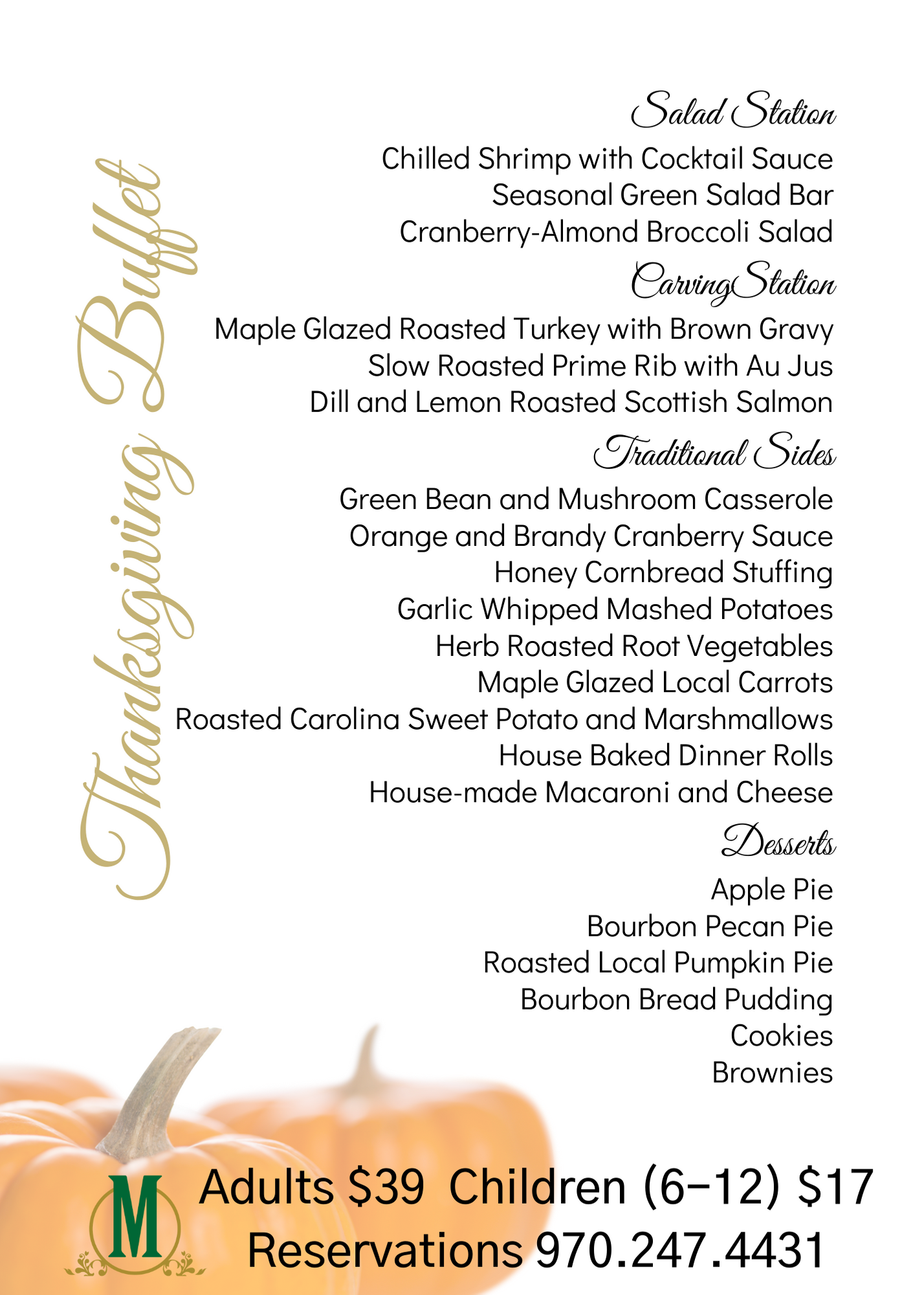 Thanksgiving Buffet