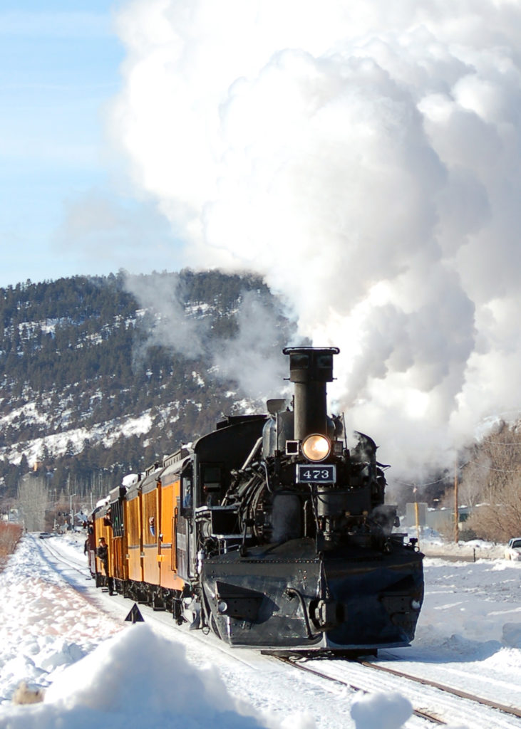Winter train valley